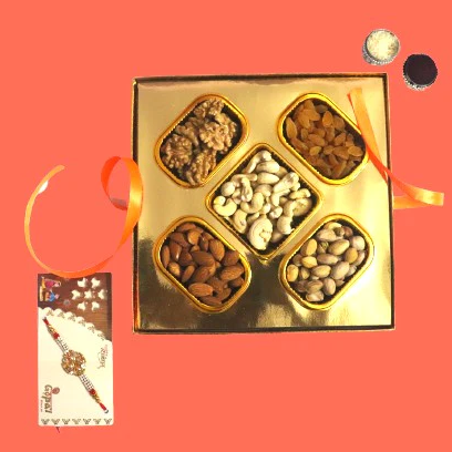 Dry Fruits Combo Pack Gift Box with Chocolate- Diwali Dry Fruit n Cracker  Assorted Premium Chocolates Gift Box 320 gm -Diwali Hamper -